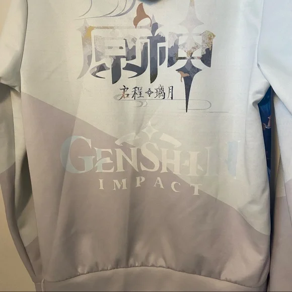 Game Genshin Impact Men Women Pullover Hoodies Sweater Coat Round Collar Top S - Picture 10 of 10